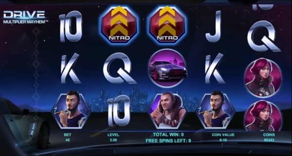 Drive multiplayer mayhem slot machine