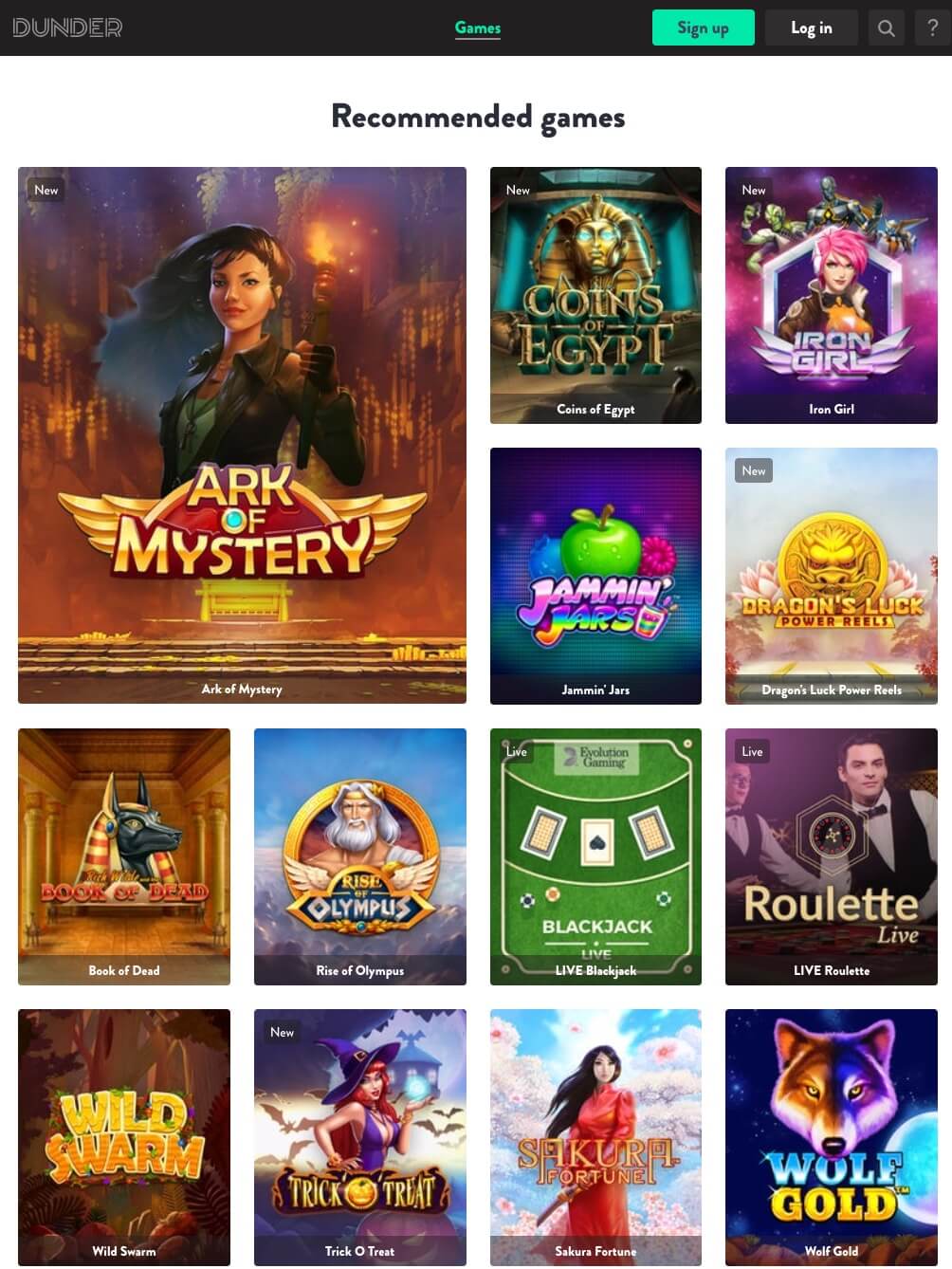 Dunder Casino Review And Bonuses 2025 Sign Up And Get Free Spins