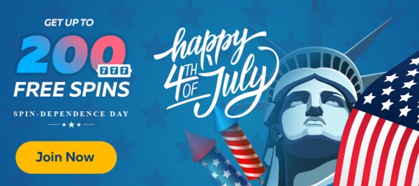 Spindependence Day – Free Spins with All Deposits at FortuneJack