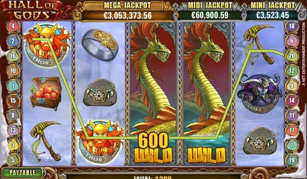 hall of gods wild symbol