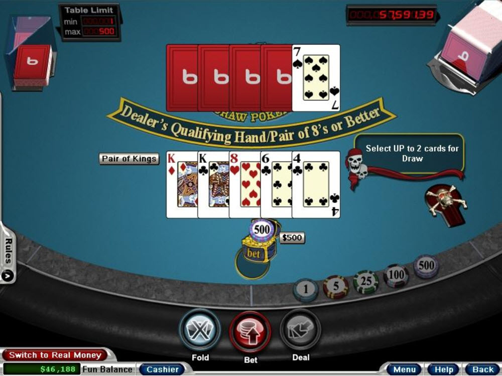 Caribbean Draw Poker online