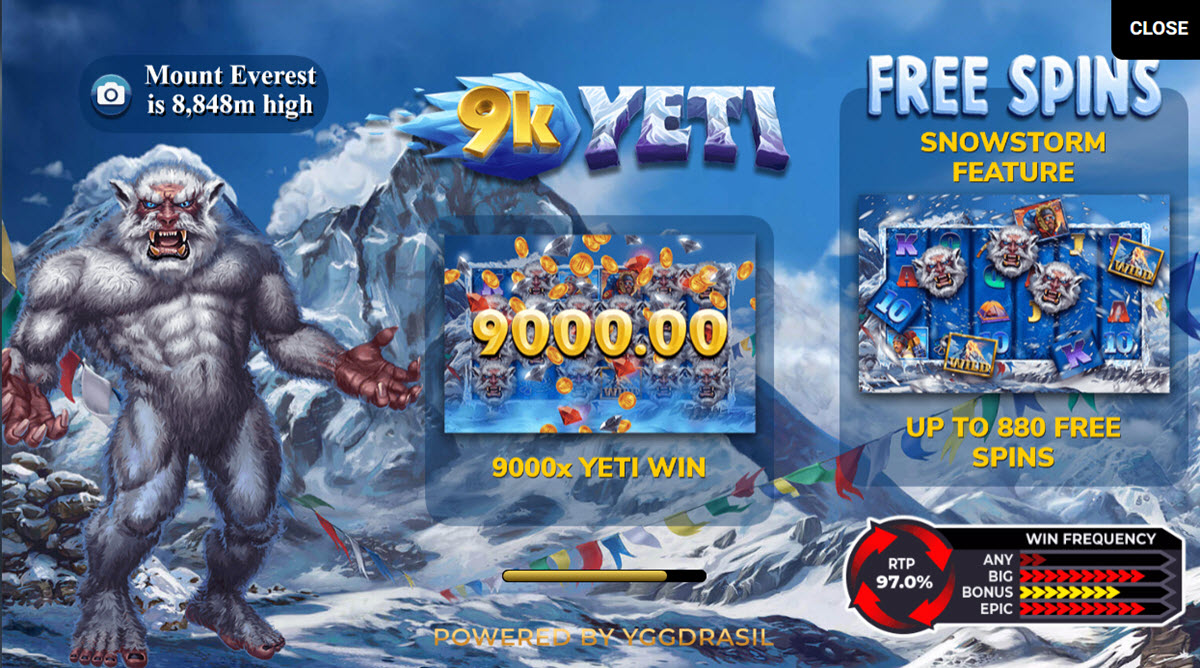 9k yeti yggdrasil