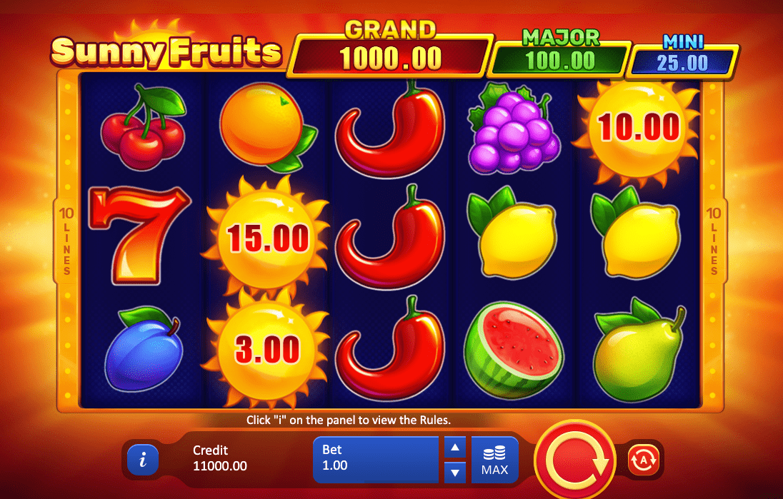 Get A Daily Dose Of Sunshine With The New Sunny Fruits: Hold And Win Slot