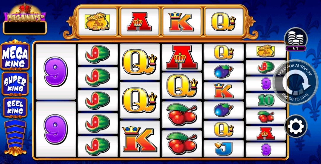 Reel King Megaways Main Screen