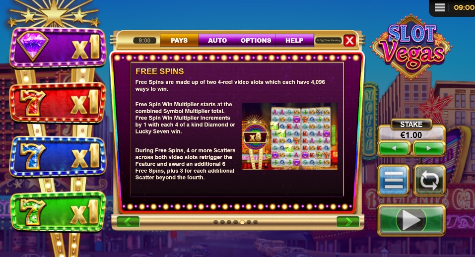 Slot Vegas Megaquads Free Spins