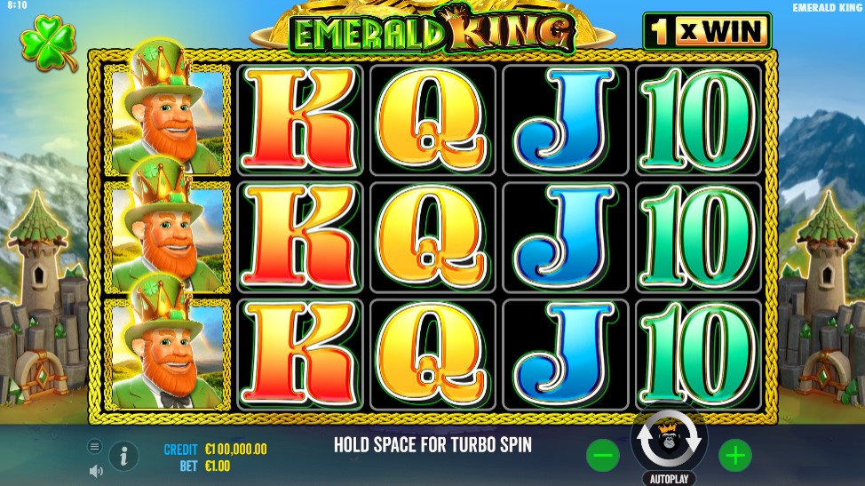 Emerald King Main Screen