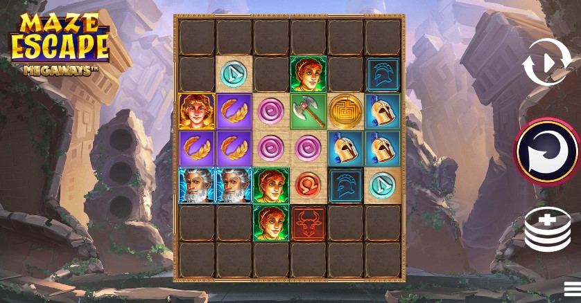 Maze Escape Megaways Main Screen