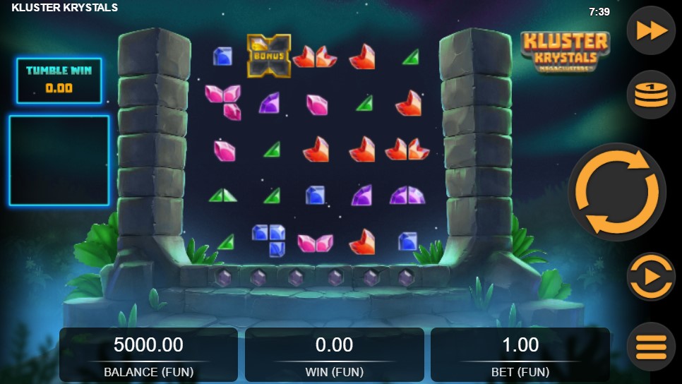 Kluster Krystals Megaclusters Main Screen