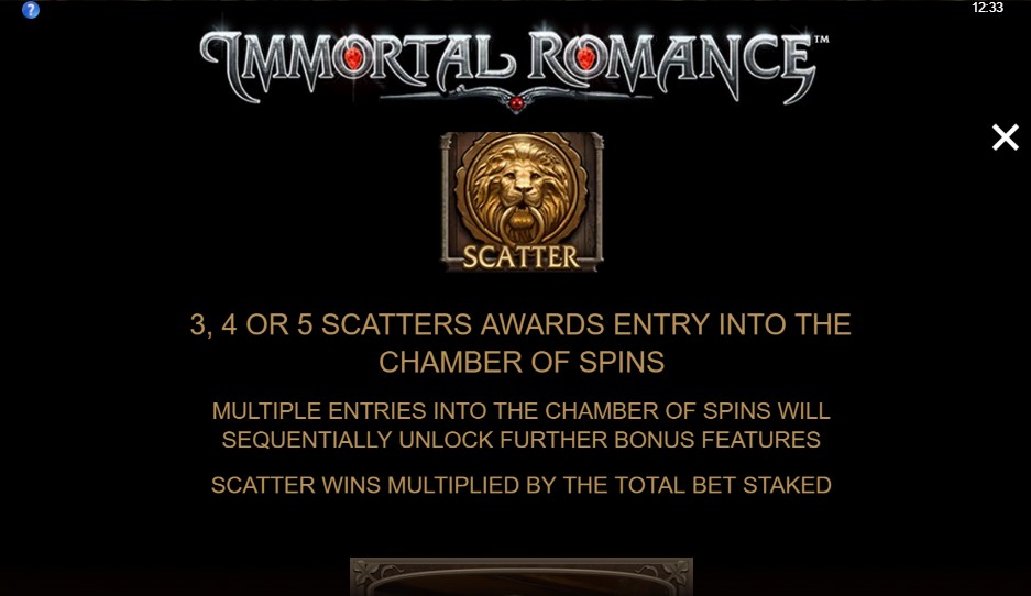 Immortal Romance Chamber of Spins