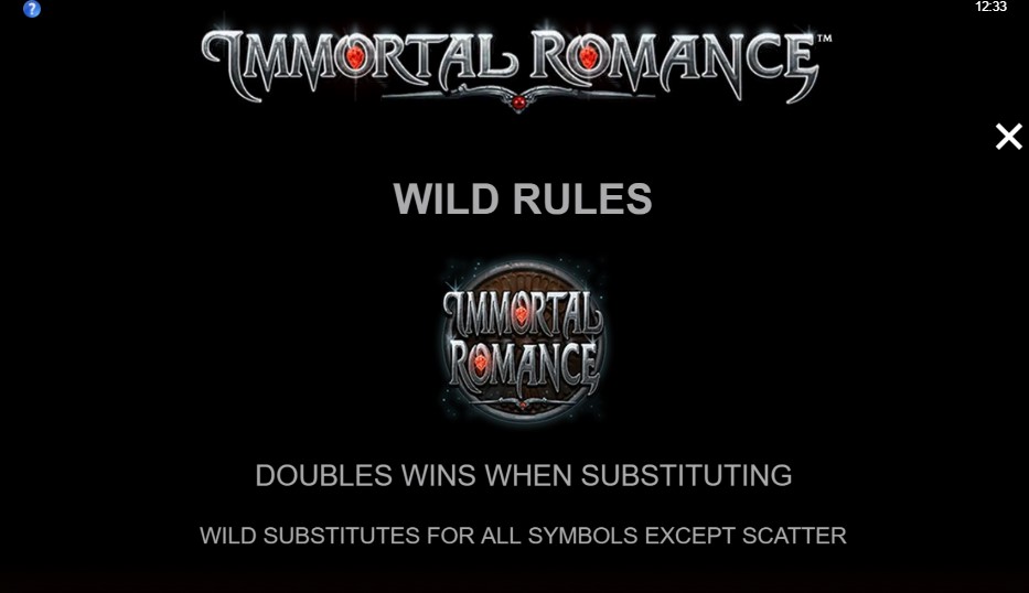 Immortal Romance Wild Symbol