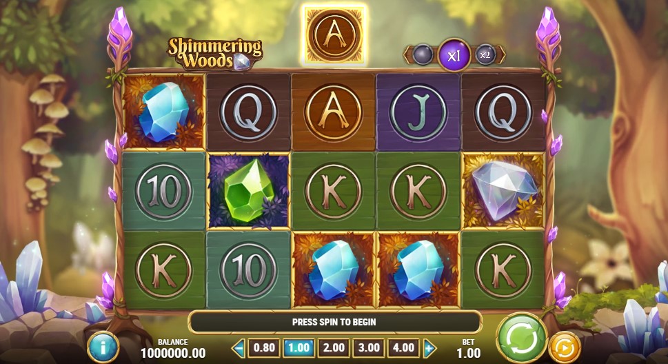 Shimmering Woods Main Screen