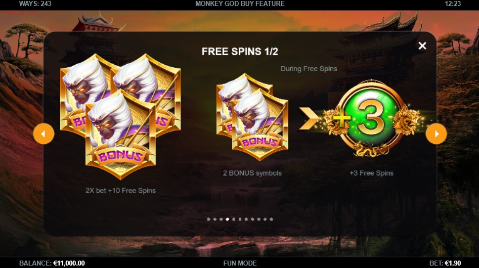 Monkey God Free Spins