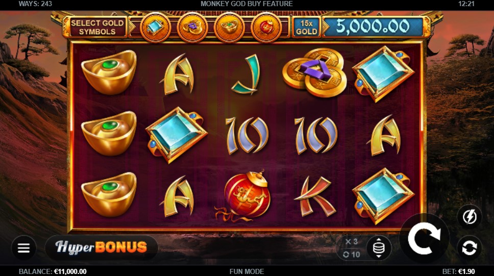Monkey God Main Screen