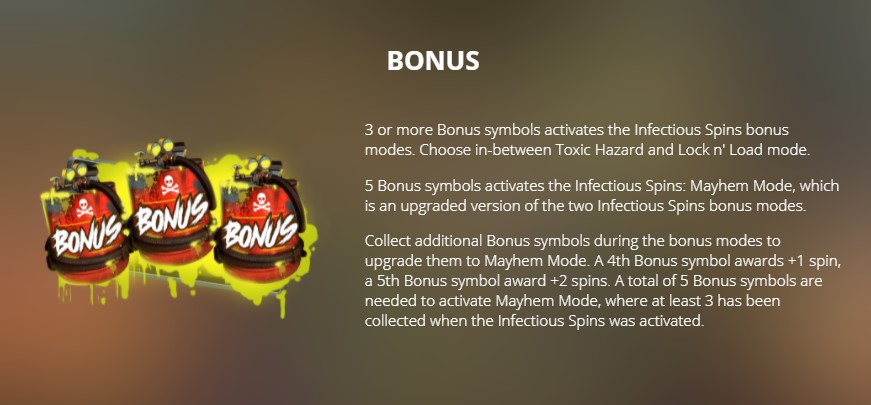 Infectious 5 Bonus