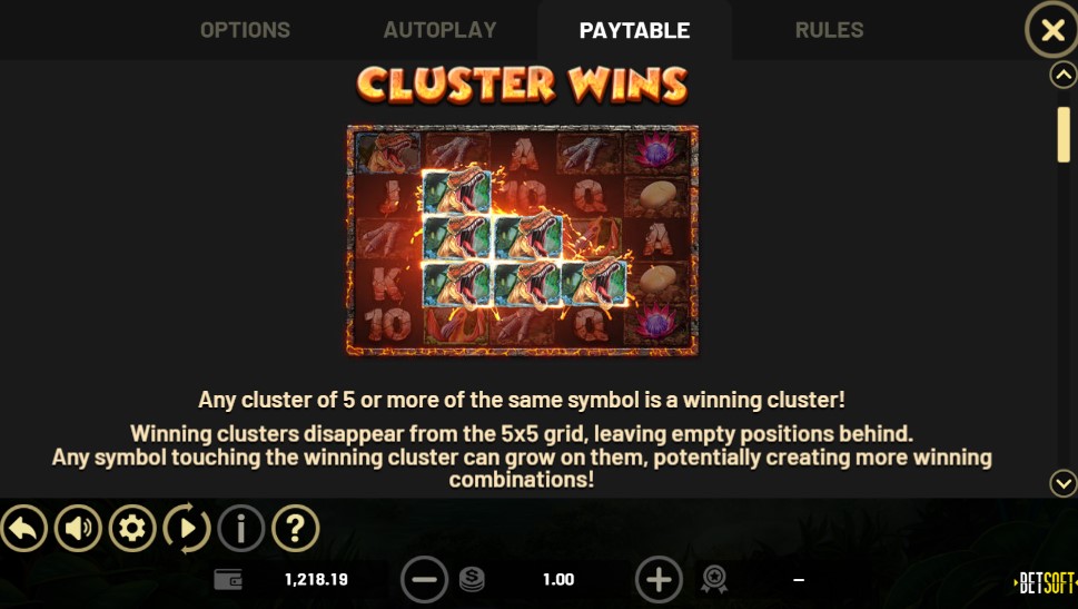 Lava Gold Cluster Wins