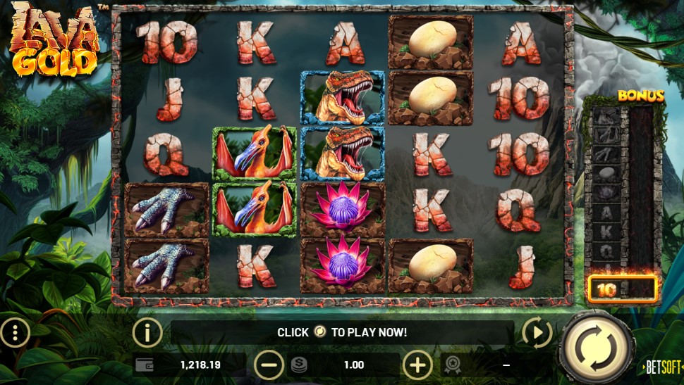Lava Gold Main Screen