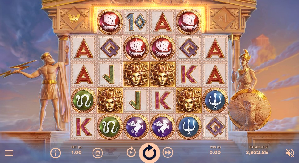 Parthenon Quest for Immortality Main Screen