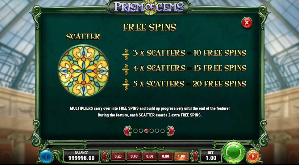 Prism of Gems Free Spins