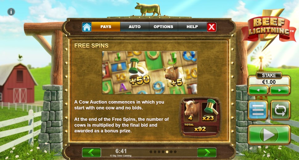 Beef Lightning Free Spins