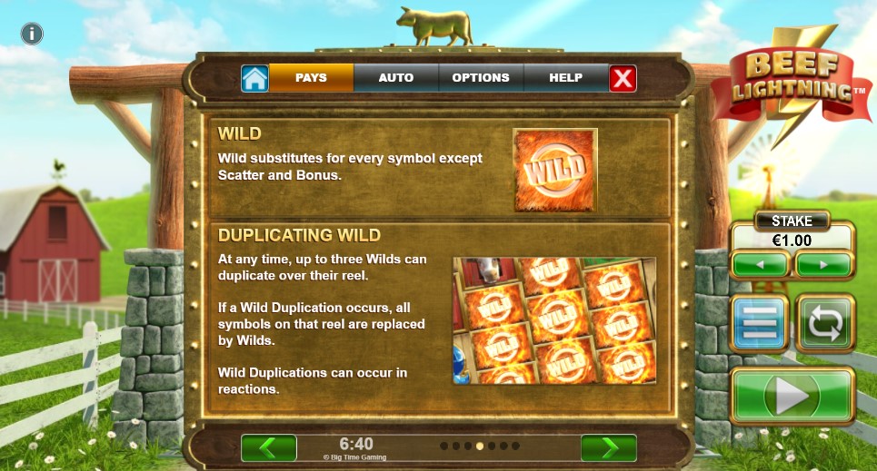 Beef Lightning Wild Symbols