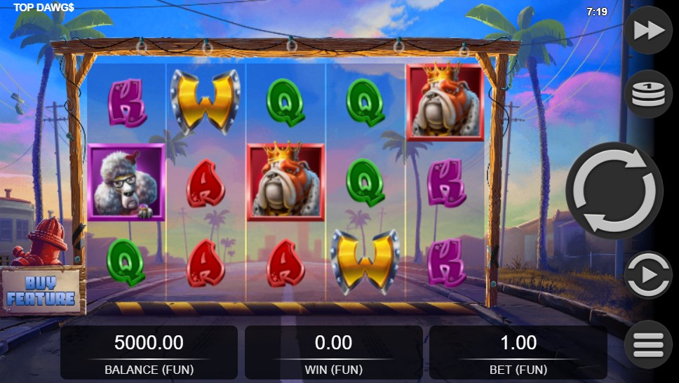 Top Dawgs Main Screen