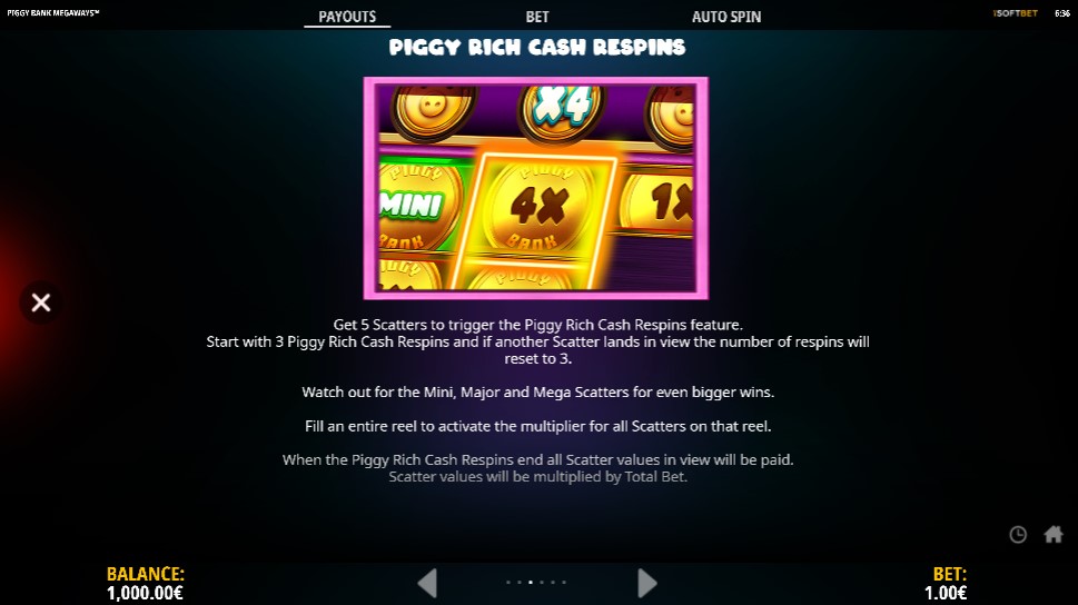 Piggy Bank Megaways Re-spin Feature