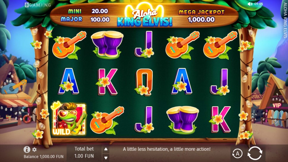 Aloha King Elvis Main Screen