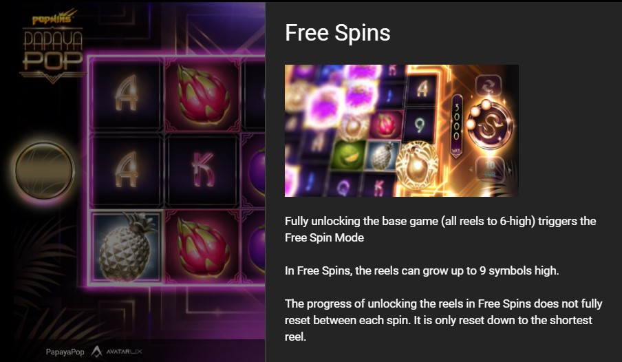 Papaya Pop Free Spins