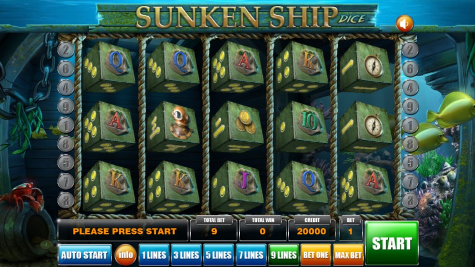 Sunken Ship Main Screen