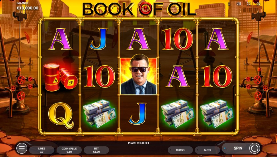 Book of Oil Main Screen