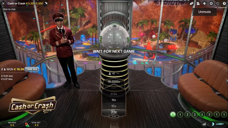 Cash or Crash Evolution Gaming