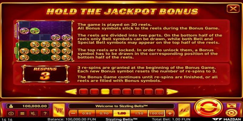 Sizzling Bells Bonus Feature