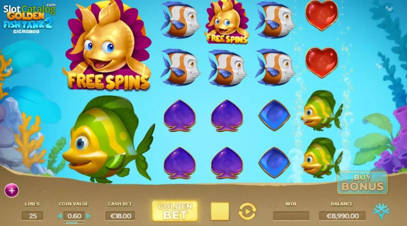 Golden Fish Tank 2 Gigablox Features