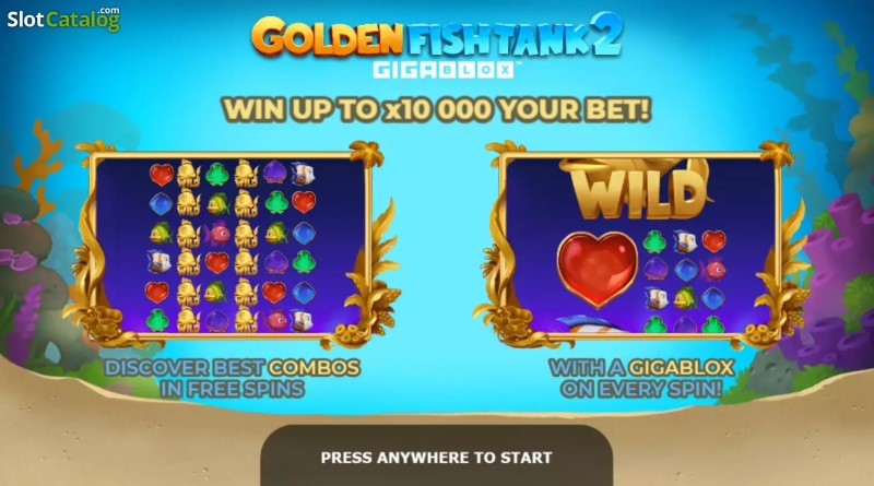 Golden Fish Tank 2 Gigablox Slot Layout