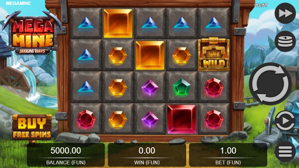 Mega Mine Main Screen