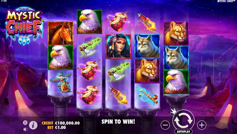 Mystic Chief Main Screen