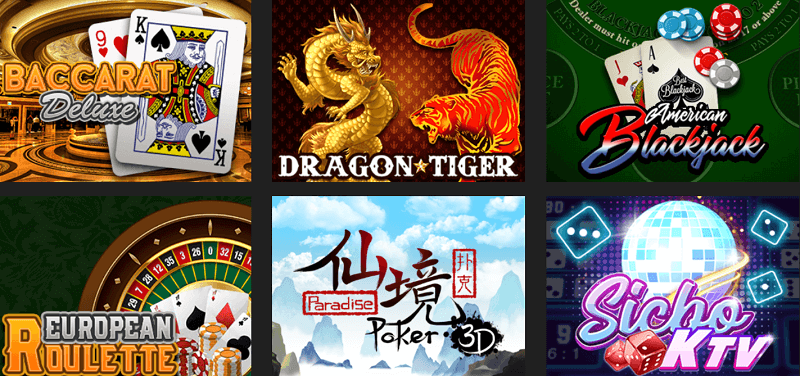 Vela Gaming casino table games