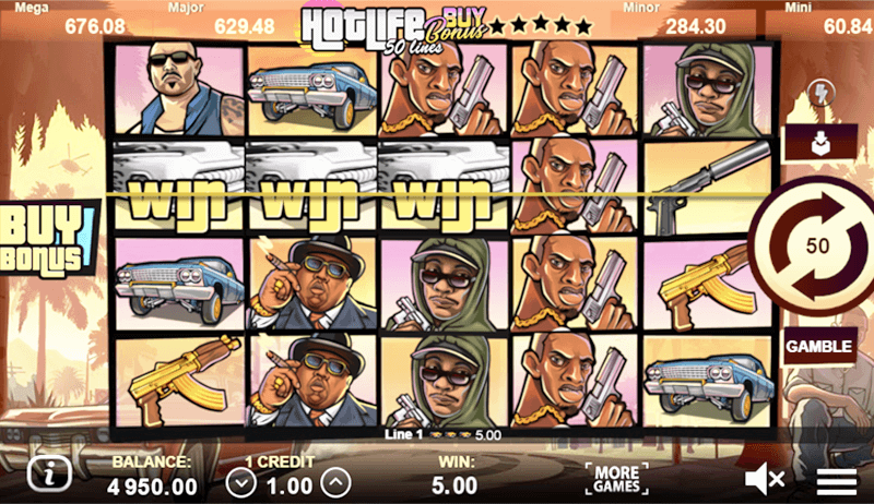 Hotlife slot by Gamzix