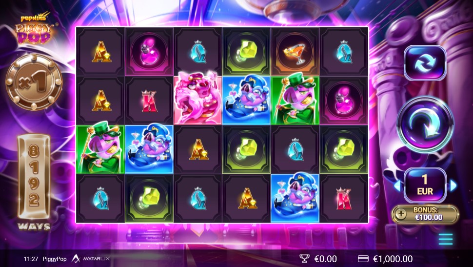 Piggy Pop Main Screen