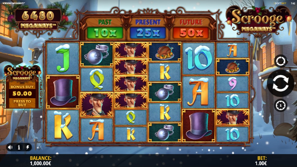 Scrooge Megaways Main Screen