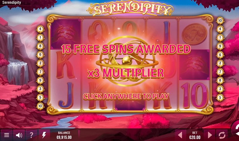 Serendipity free spins