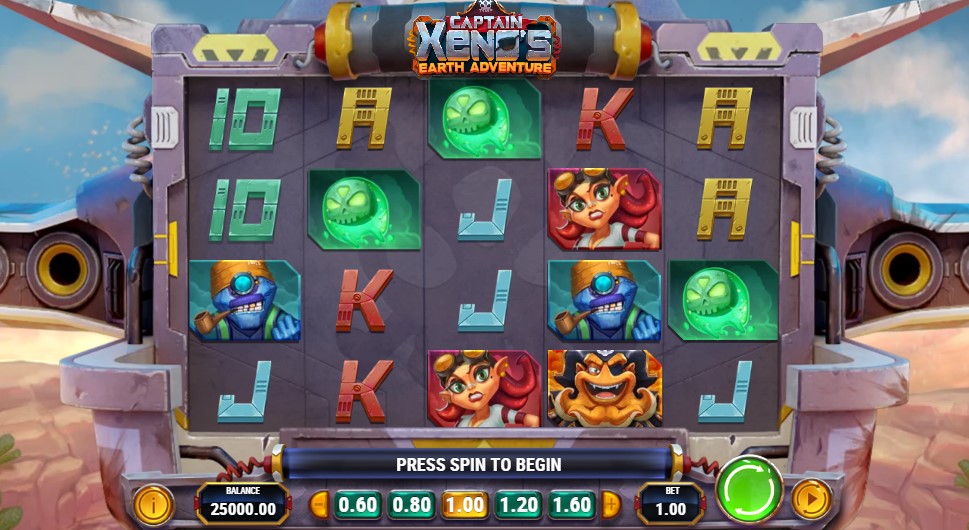 Captain Xenos Earth Adventure Main Screen