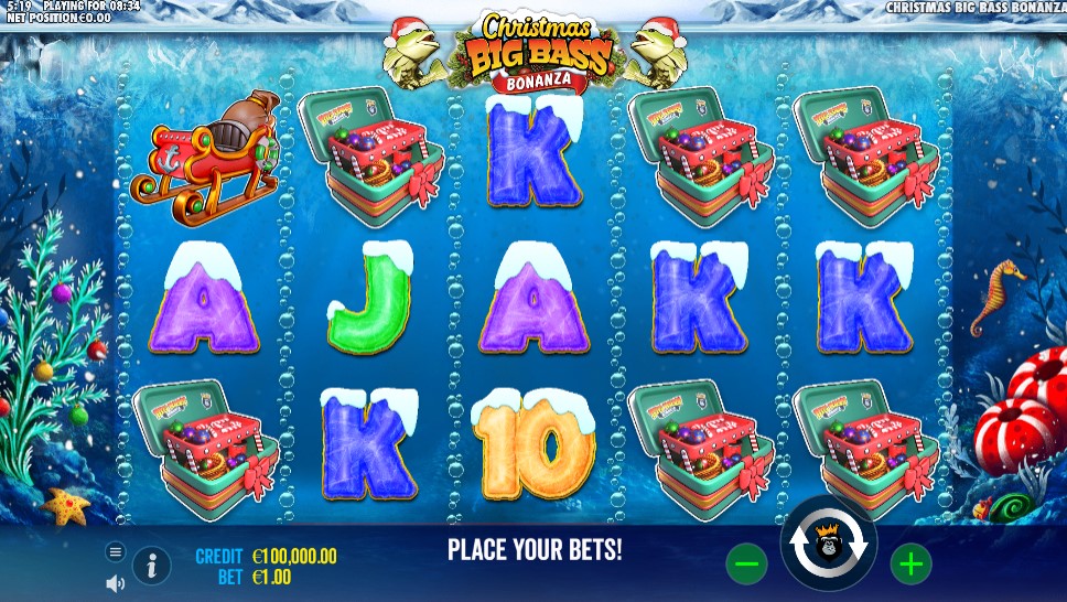 Christmas Big Bass Bonanza Main Screen