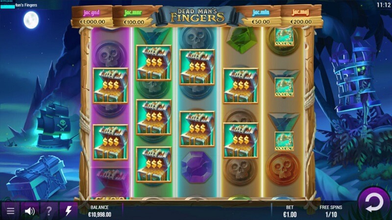 Dead Man's Fingers slot layout