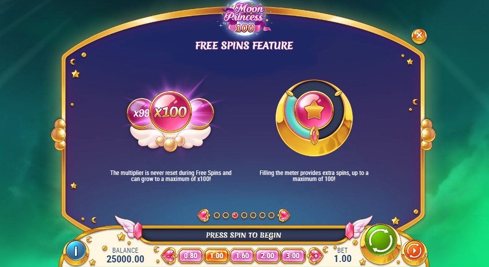 Moon Princess 100 Free Spins