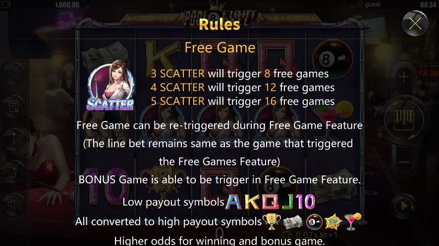 Pool Eight Ball Free Spins
