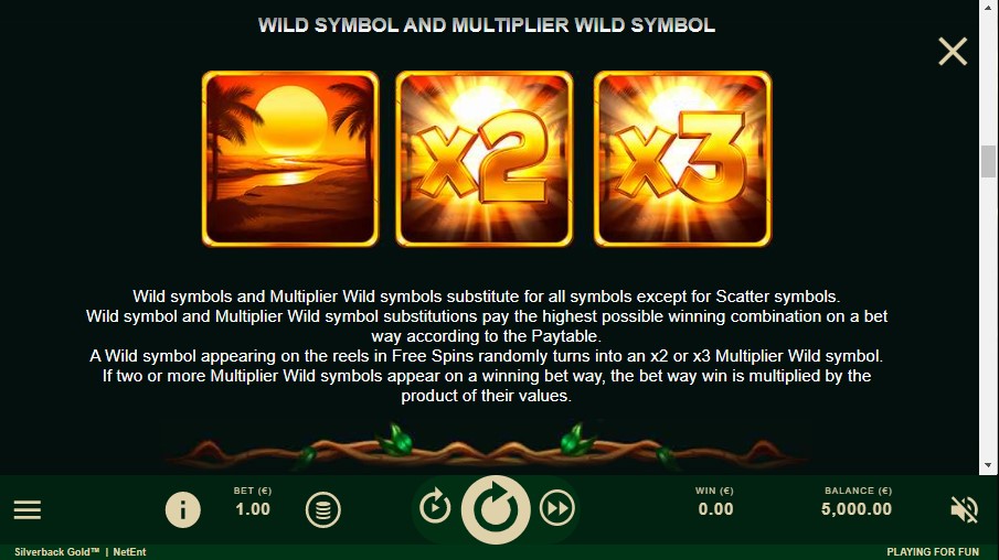 Silverback Gold Wild Multipliers