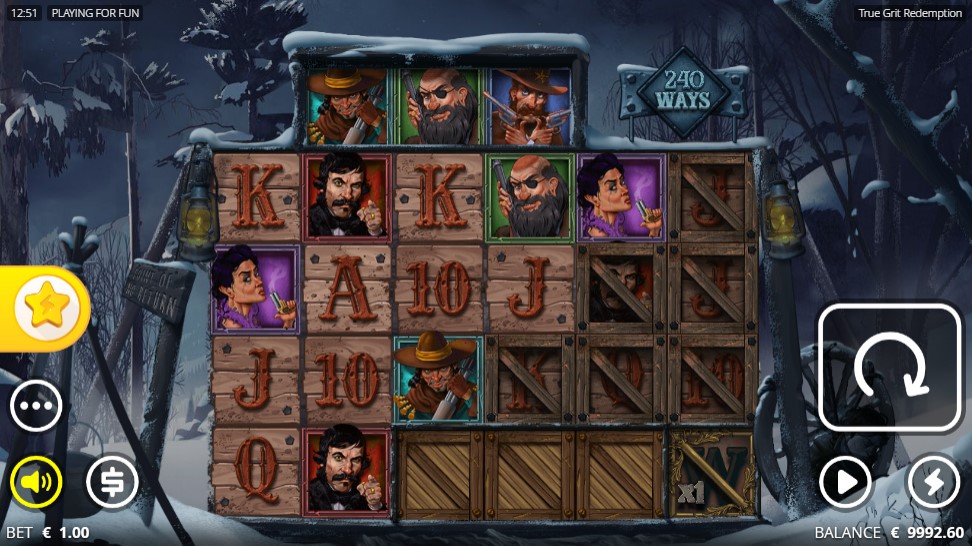 True Grit Redemption Main Screen