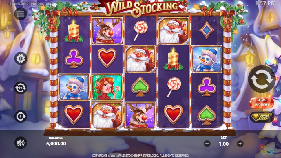 Wild Stocking Main Screen