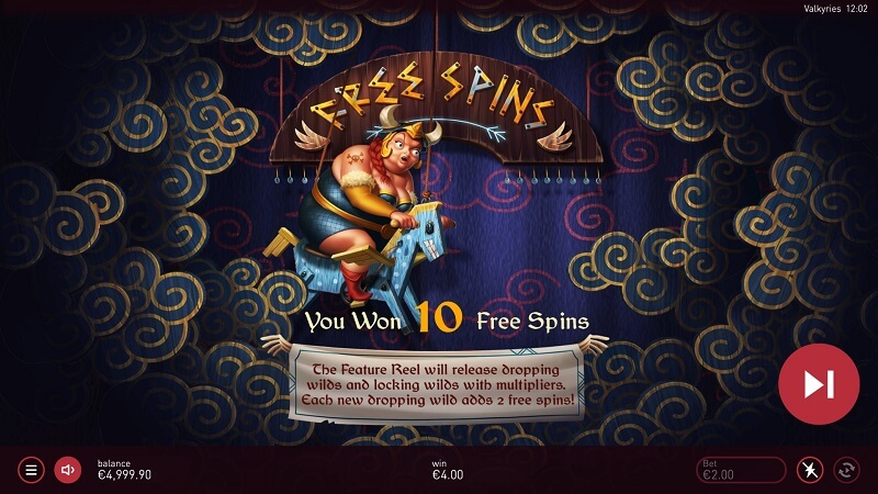 Valkyries free spins